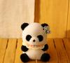 Panda Plush Doll With Scarf And Sweater Decoration For Kids And Collectors
