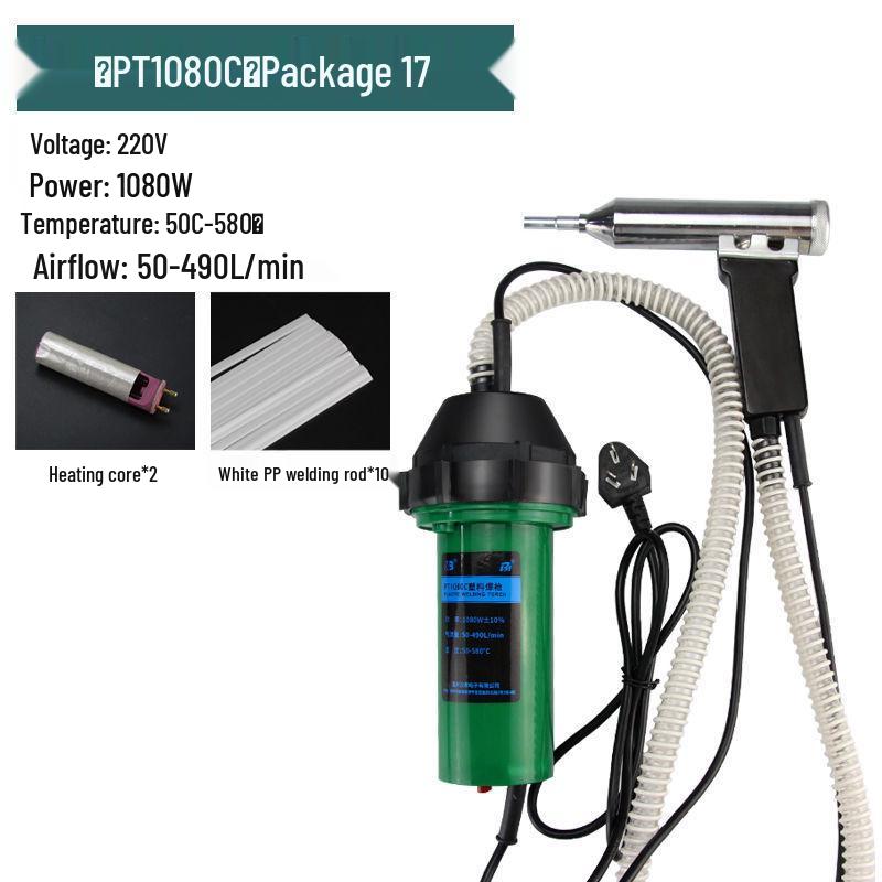 1080W nastavitelná teplota plastová svářečka pro opravy nárazníků a podlah