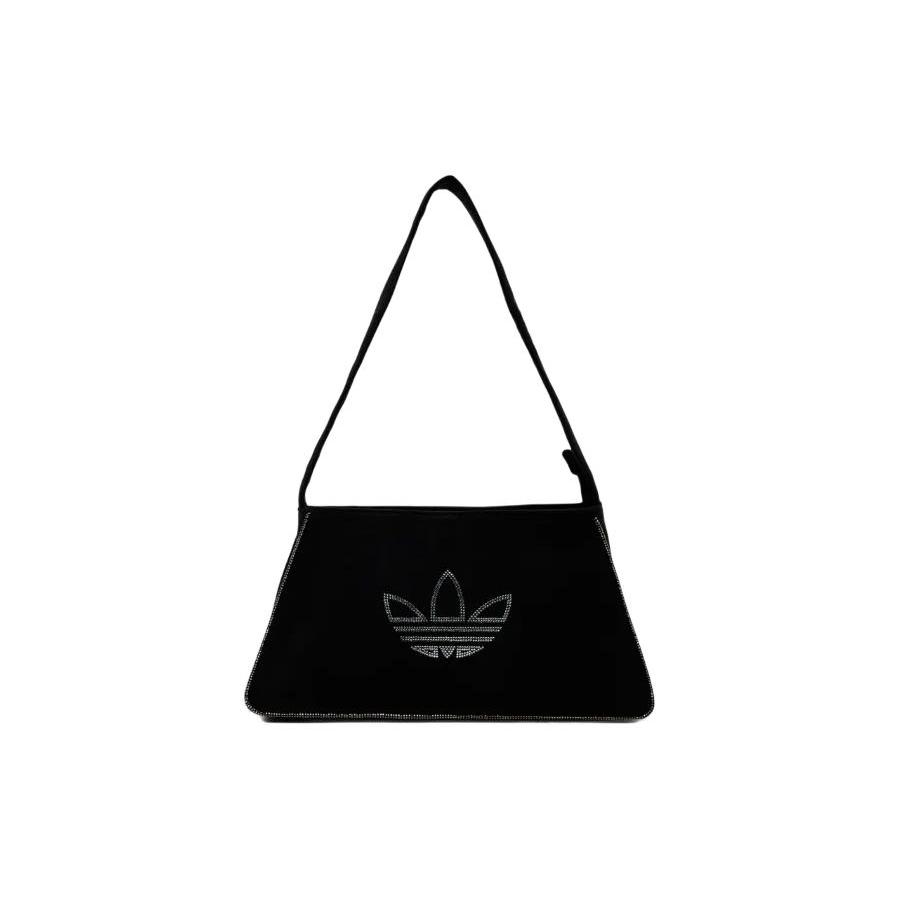 New Adidas Originals Recycled Polyester Handbag Shoulder Bag Women's Black IT7375