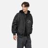 EVISU Jackets Men's Black Baseball Collar Moderate Pilot 2EAGNM3JK5196LFPN