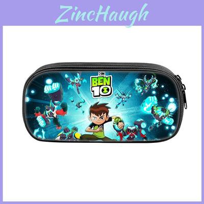 Trousse à Crayons Ben10 pour Enfants Grande Capacité en Nylon Organisateur de Papeterie pour Étudiant Utilisation Scolaire