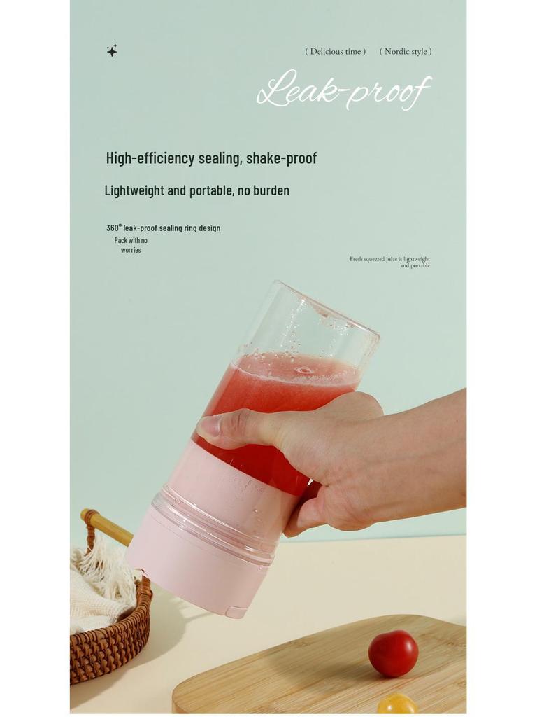 Portable Rechargeable Electric Juicer & Ice Crusher Cup