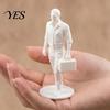 Gratfreie Glatte Linien Modell Schreibtisch Geschäftsmann Statue, 3D Gedruckte Büro Dekoration für Männer, Platzsparende Executive Figur mit Aktentasche, Motivierend