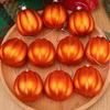 Halloween Pumpkin Balls 5cm Matte Autumn Pumpkin Pendant Thanksgiving Christmas Tree Hanging Ornaments Party Decoration Supplies