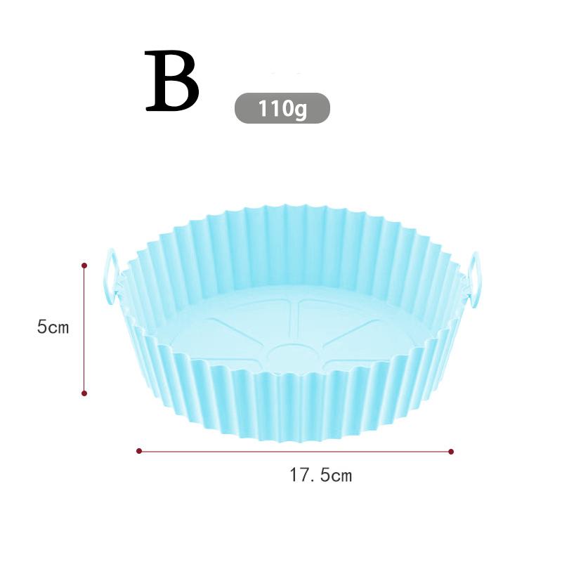 Silicone Air Fryers Oven Baking Tray Pizza Fried Chicken Airfryer Silicone Basket Reusable Airfryer Pan Liner Accessories