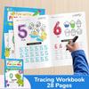 Preschool Pen Control Practice Book for Kids - Numbers Tracing Workbooks Early Learning English Educational Activity Book
