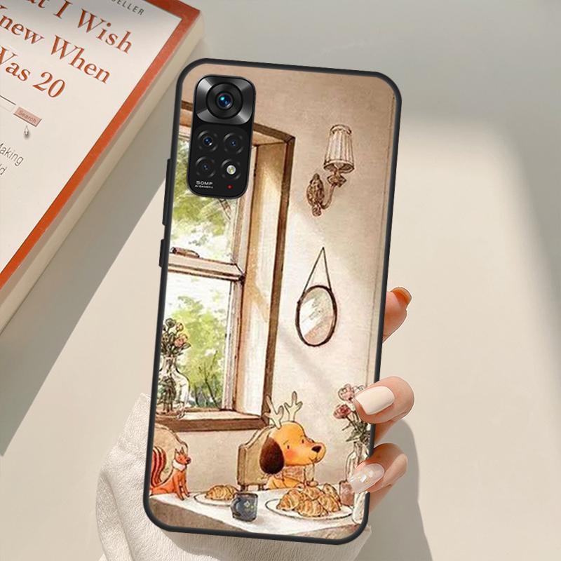 

Чехол «Дневник лесной девушки» для Xiaomi Redmi Note 10 8 9 11 Pro 8T 9S 10S 11S Redmi 10C 9C 9A 9T K50 K40 Gaming Redmi Note 8 Pro