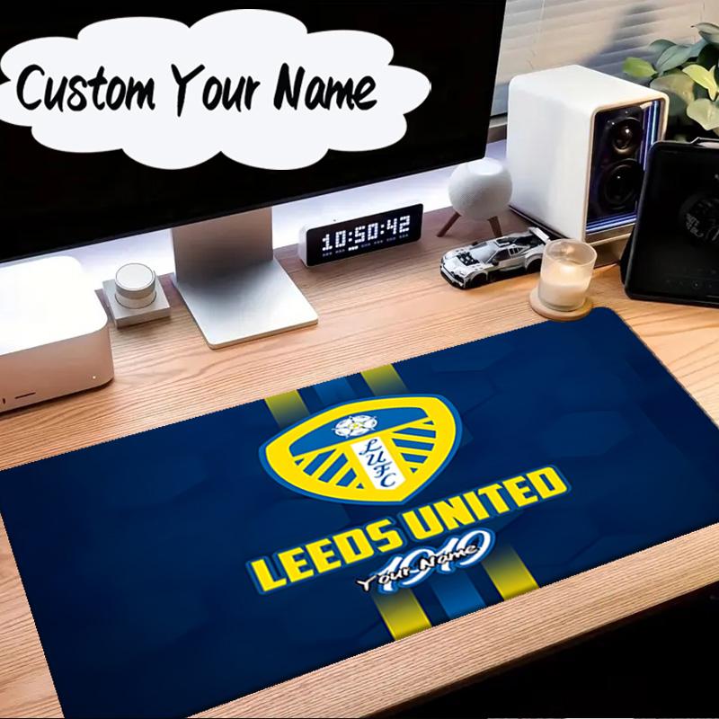 Custom Name Mouse pad Leeds United Crest Legacy Mouse Pad Desk Mat, Non-Slip Rubber Backer Pad For Computer Notebook Gaming Mouse Pad Birthday Gift