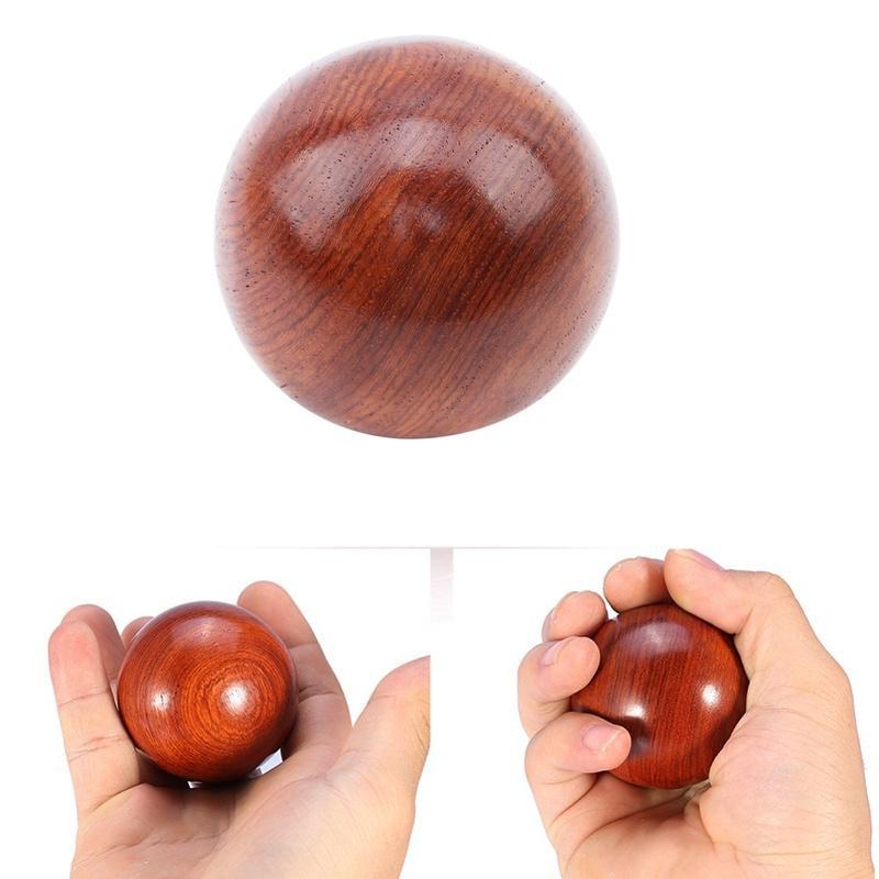 5cm/6cm Mahagoni Holz Fitness Gesundheitsball Massage Handball Gesundheit Meditation Übung Stressabbau Bälle Handentspannung 1 Stück