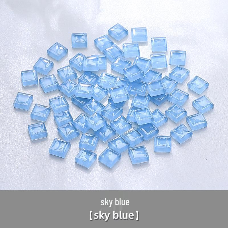 1cm Crystal Glass Colored Stones Mosaic DIY Kit for Kids