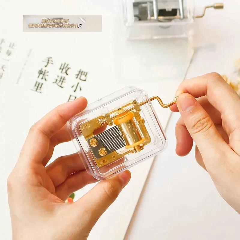 Mini Music Box, Manual Clockwork Music Box, Creative Gift