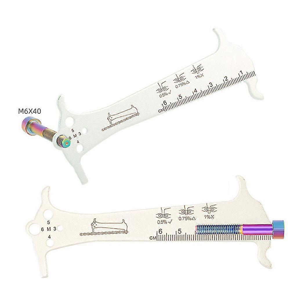Mtb Bike Chain Wear Indicator Measurement Checker Bike Ruler Bicycle Chain Gauge Dustproof Cycling Parts