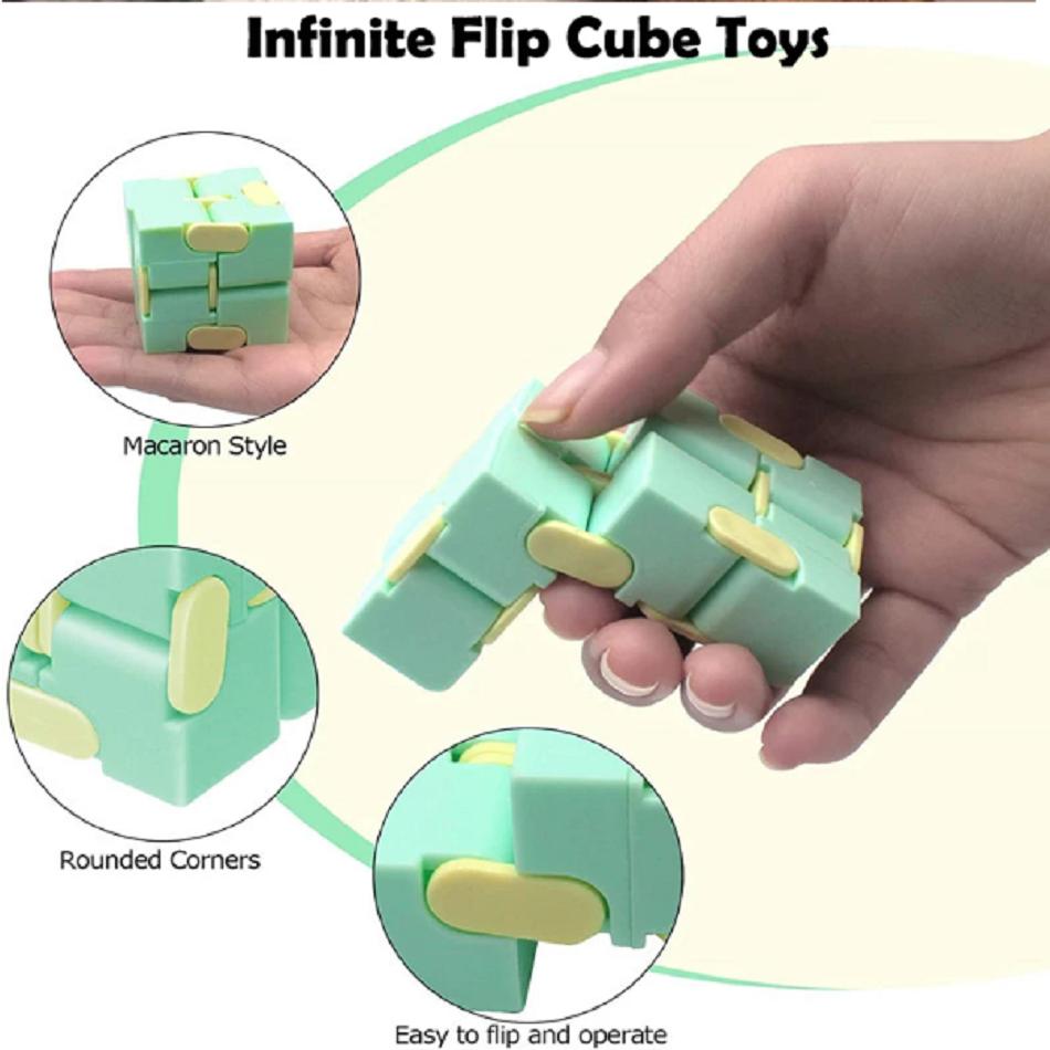 Infinity Cube Second Order Anxiety Toy Finger Game Puzzle Stress Relief Magic Finger Gift for Children