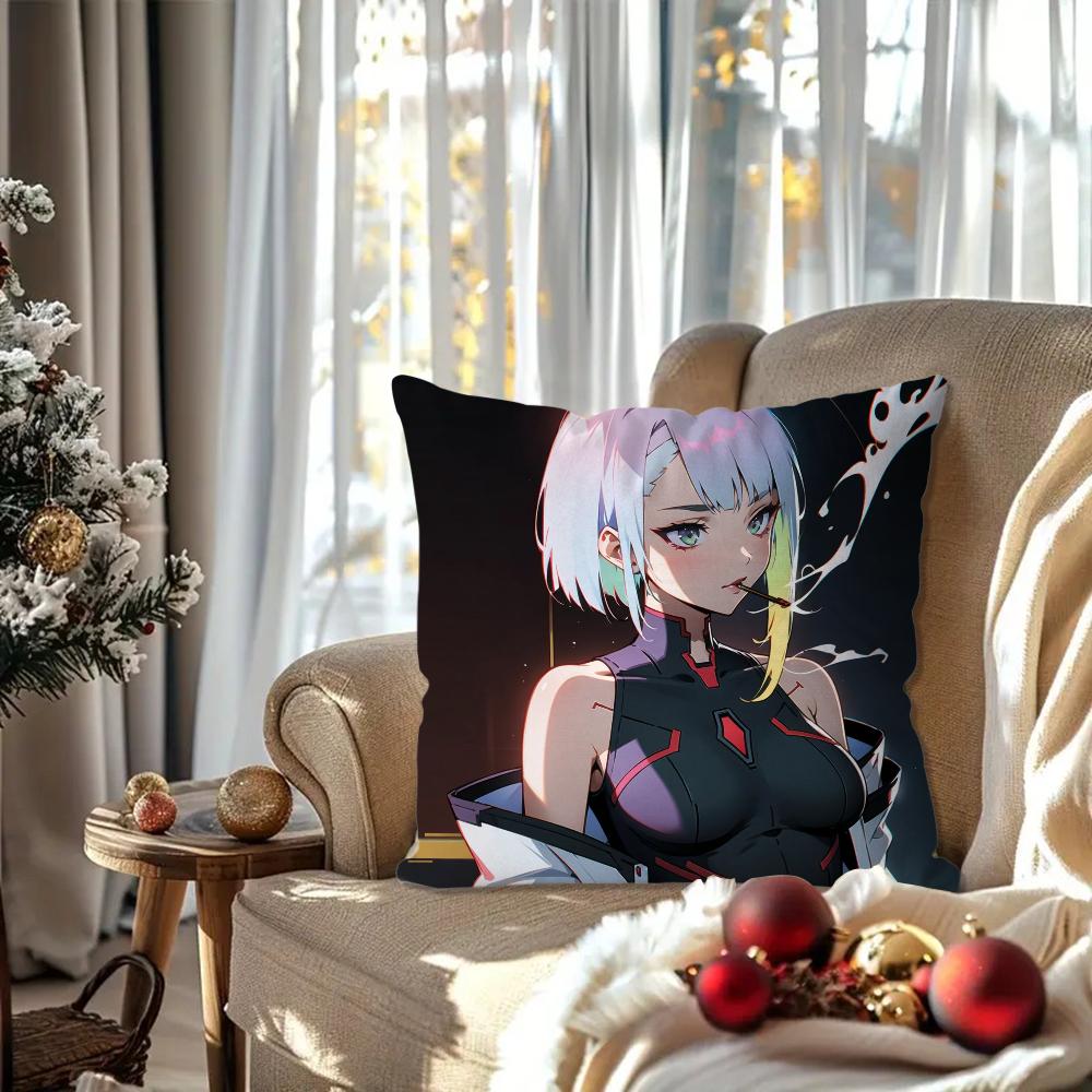 

Анимированная наволочка для подушки с игровым персонажем L-Lucyna, квадратная подушка, спальня, диван, досуг, комфортная подушка, гостиная, украшение для дома, 40X40 16x16Inch