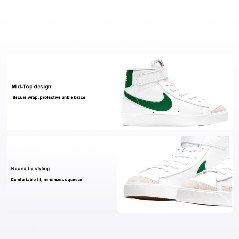 Nike Blazer Mid 77 PS White Pine Green Детские кроссовки Черные DA4087-115 28