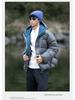 Men's Trendy Windproof Packable 90% Down Feather Puffer Jacket with Velcro Closure