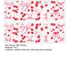 8 Sheets Bow Stickers for Kids Room Watercolor Bowknot Cherries Blueberries