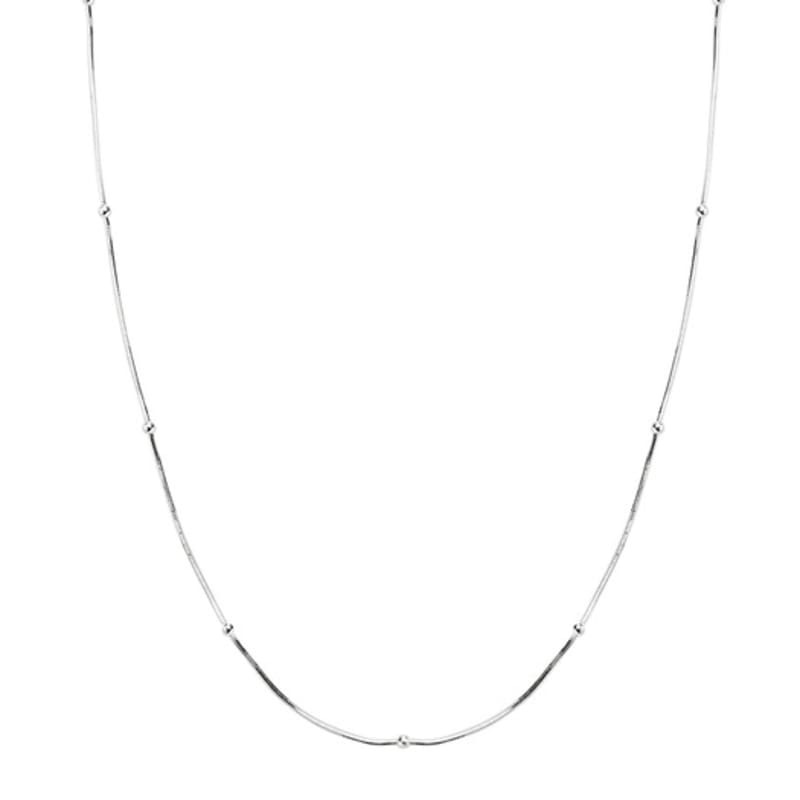 

FINDELISE 925 Snake Thin Ball Necklace 40cm