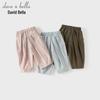 DAVE&BELLA Kids' Summer Cropped Casual Pants
