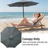 6/8 Ribs Replacement Parasol Canopy Waterproof Weatherproof UV-Anti Parasol Replacement Canopy Cover Large Patio Umbrella Cloth