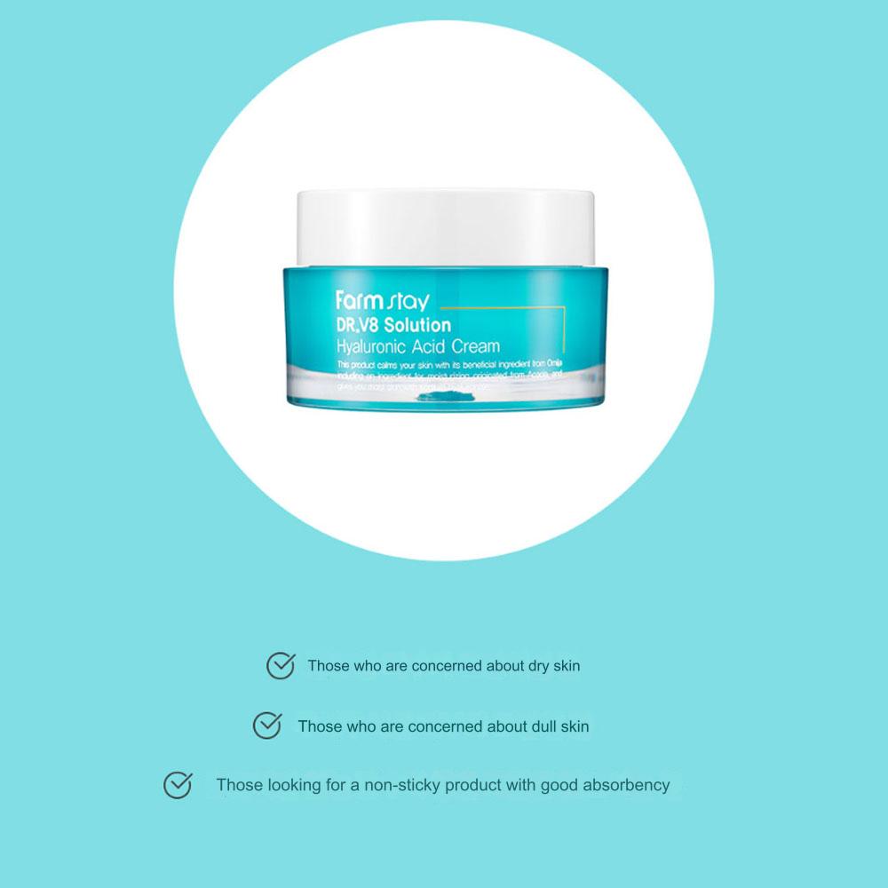 Farmstay Dr. V8 Solution Hyaluronic Cream 50ml