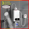 5500W Portable Bathroom Hot Water Shower Set Household Instant Electric Water Heater Mini Digital Display Water Heating Machine