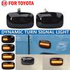 2Pcs LED Side Marker Lights Dynamic Turn Signal Indicator Lamps For Toyota Landcruiser Land Cruiser 70 80 100 Series Car Parts