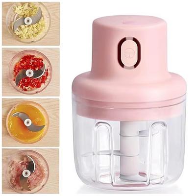 Mini Electric Garlic Chopper Meat Grinder Garlic Masher Machine Sturdy Durable Crushed Ginger Vegetable Tools Baby Food Maker