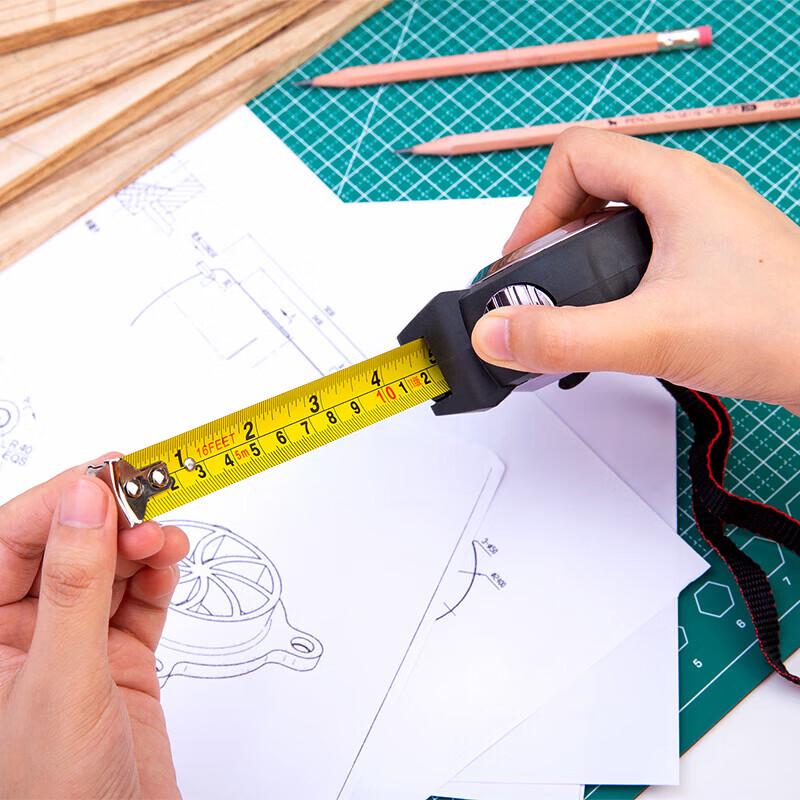 Deli Self-Locking Steel Measuring Tape