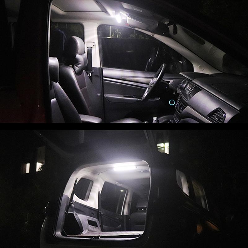 Car Reading Light Universal Interior 72 LED White Strip Lights Bar Lamp 12V-80V Van Truck Caravan RV Recreational Vehicle