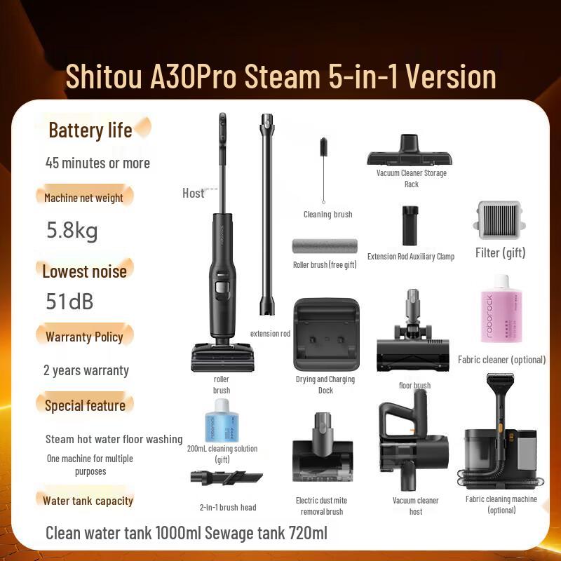 Roborock A30 Pro Steam 5-in-1 Floor Washer