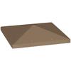 Garden Gazebo Cover 3x3 M In 600D Oxford Fabric with Drainage Holes, Brown