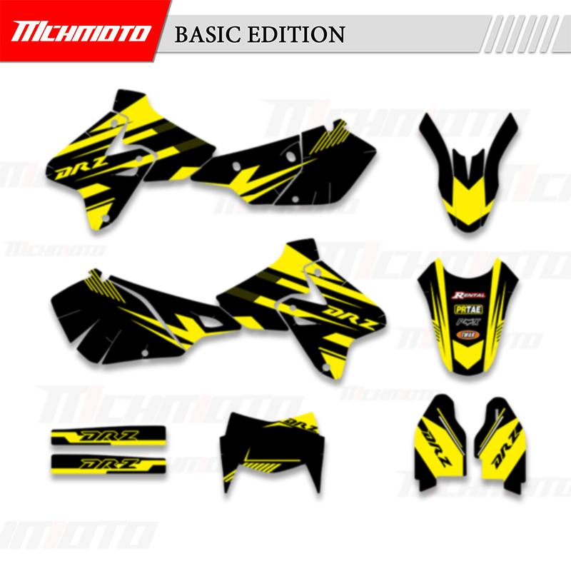 MCHMFG For SUZUKI DRZ400 SM S E DRZ 400 SM S E 1999- Graphics Decals Sticker Kit Motorcycle Background