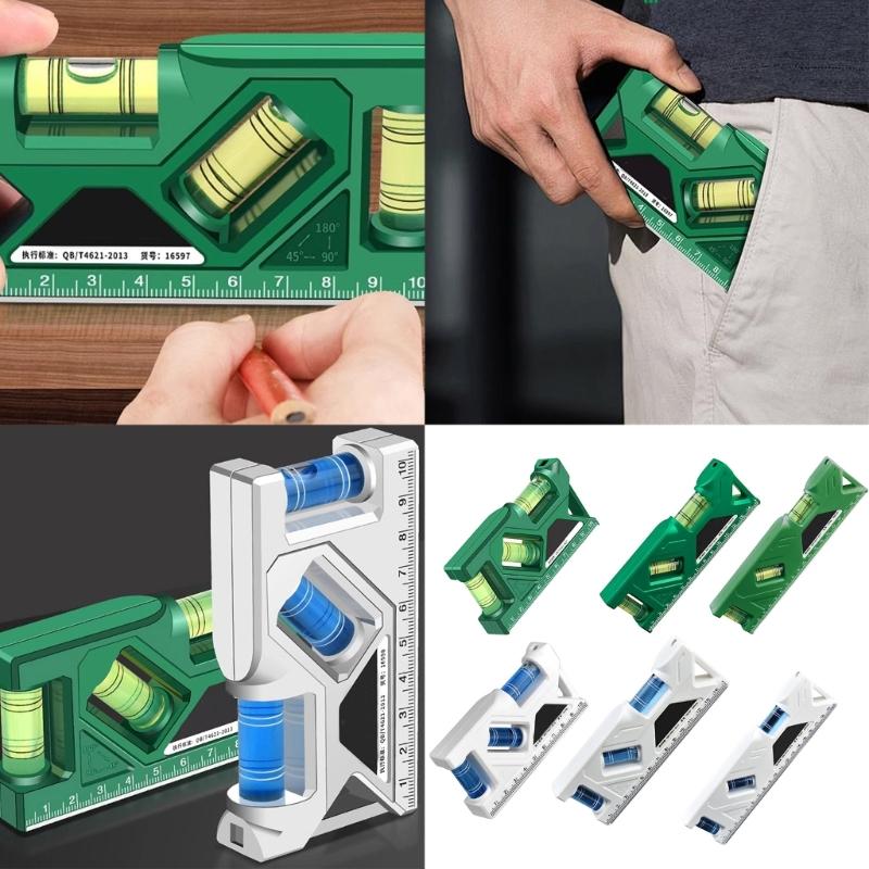 Mini Livella e Inclinometro Facili da Trasportare con Base Magnetica Forte Goniometro Livella per Ristrutturazioni Domestiche e Uso Professionale
