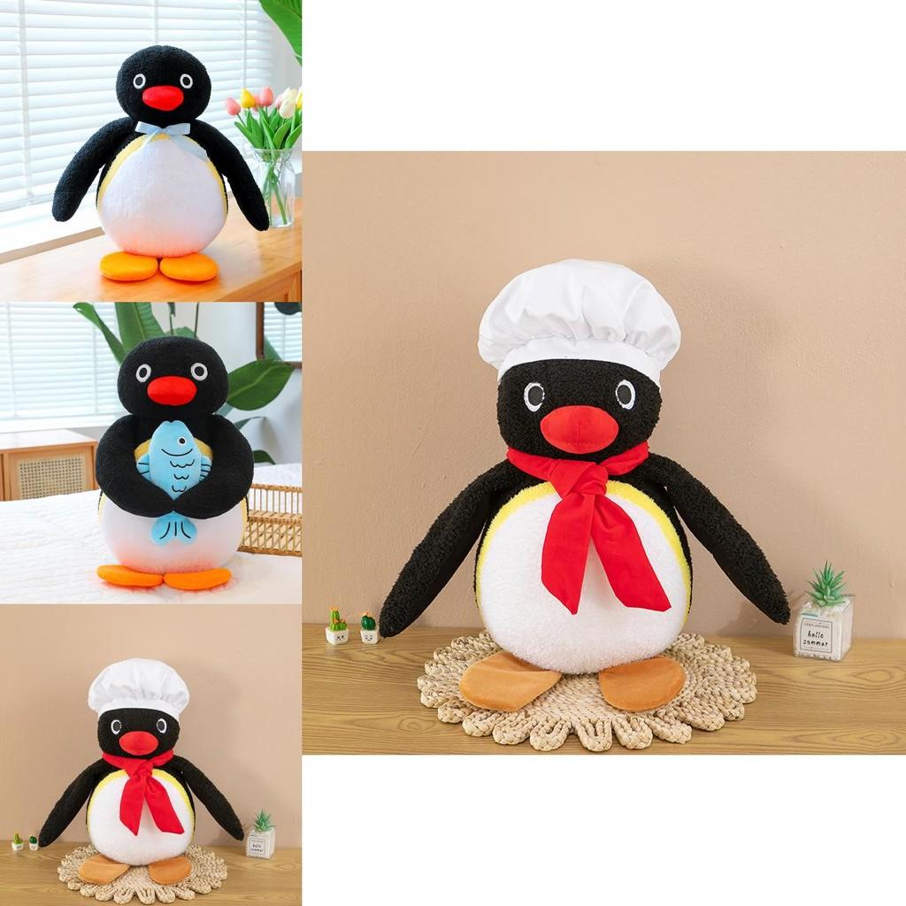 Adorable Pingu Chef Penguin Plush Toy Soft And Cute Penguin Stuffed Animal For Kids