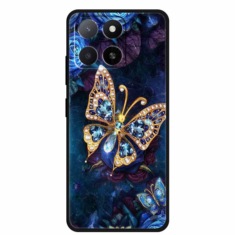 Für ZTE Blade A55 A35 Hülle Tiere Weiches Silikon TPU Handyhüllen Rückseite für ZTE Blade A35 BladeA55 Wolf Stoßfest Cool Capa