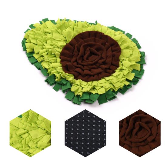 Snuffle Blanket Avocado Dog Pet Interactive Mat Feeding Mat Treat Dispenser Natural