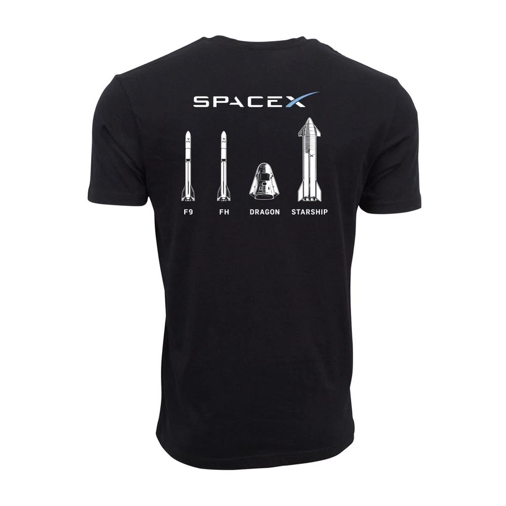 Space X Rockets Graphic T Shirt S