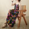 Summer new literary and retro pullover tube top suspender loose large size A word sleeveless dress women
