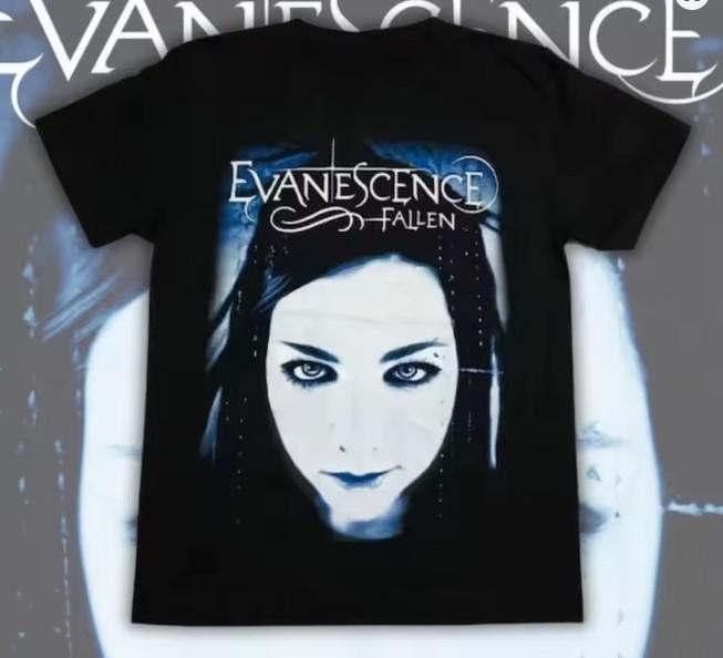 Heavy Metal Evanescence Graphic T Shirts Vintage Rock Band S