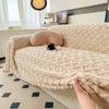 Tafu Fleece Sofa Cover Warm Soft Sofa Blanket for Winter Plain Solid Color Sofa Plaids Single/Double/Three Seat Sofa Towel