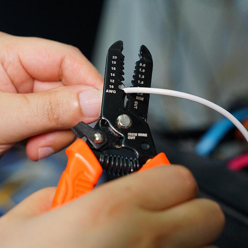 1Pcs Multifunctional Wire Strippers Cable Cutter Crimper Cutting Plier Electrician Crimping Tool
