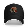 Casquette de baseball rétro avec motif hot rod vintage et soleil sur fond noir, ajustable, unisexe et femme.