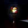 1:12 Dollhouse Mini Desk Lamp LED Lamp Colored Shade Reading Lamp Doll Decor Toy