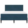 Bed Frame with Mattress and Headboard Blue 120 x 200 cm Velvet