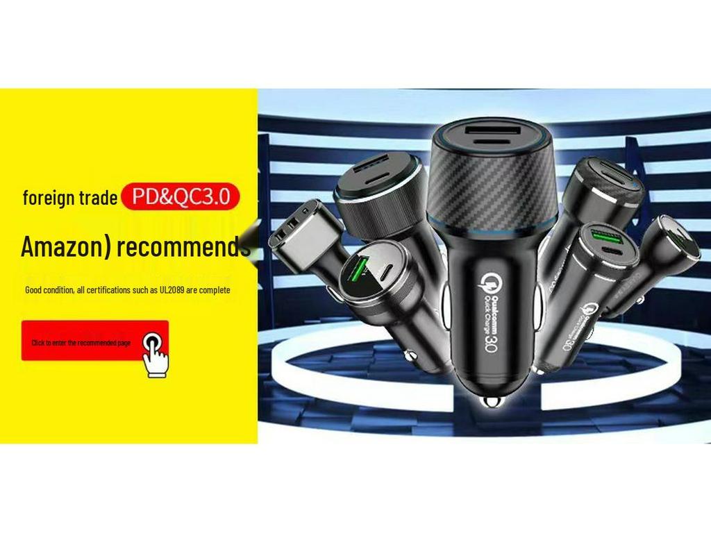 Crucial 65W/40W Car Charger for Huawei & OPPO VOOC Flash Charge