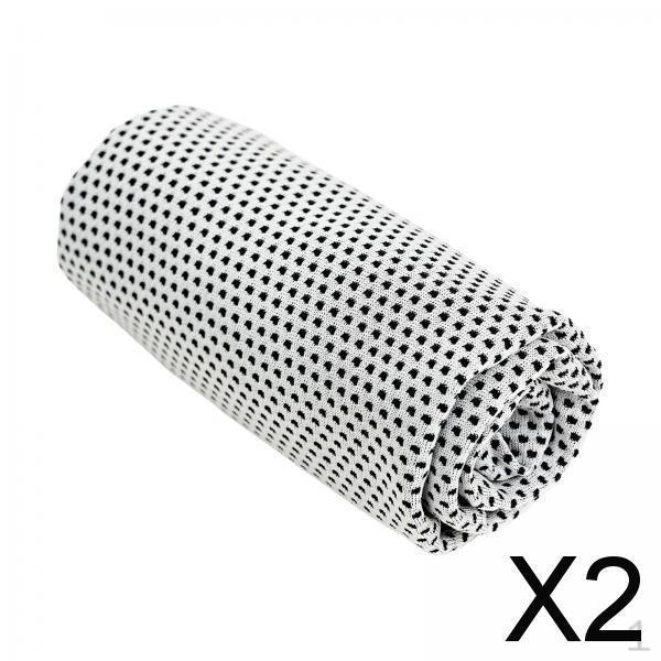 

2x Мягкое охлаждающее полотенце из микрофибры, впитывающее пот, для охлаждения в жару, для спортзала