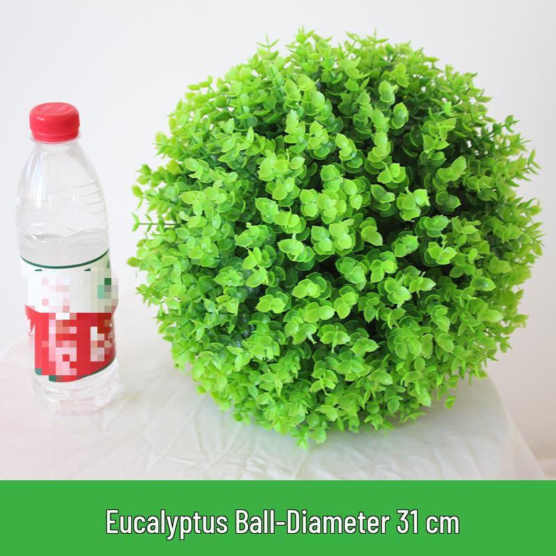 Artificial Greenery & Grass Ball Ceiling Decoration for Visual Merchandising and Store Windows