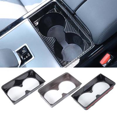 For Land Rover Range Rover Evoque Velar 2026+ ABS Carbon Fiber Center Console Water Cup Frame Decorative Sticker Car Accessories