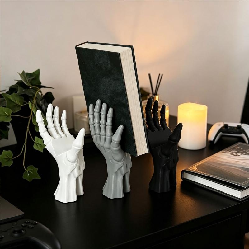 Hand Display Stand for Table, Shelf, or Entryway Use, Skeletal Style Holder for Collectibles and Daily Use Display